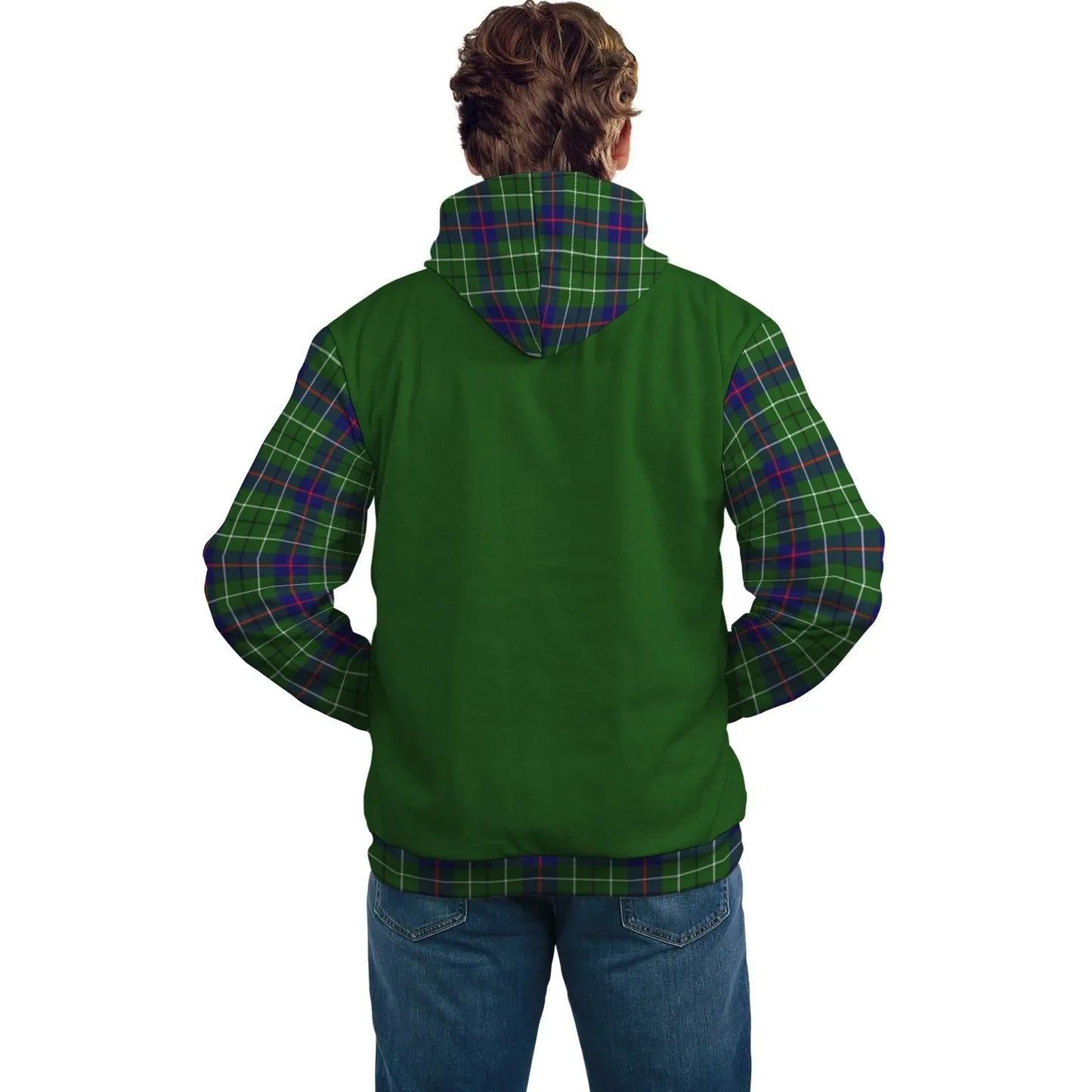 Printivon Duncan Clans Tartan All Over Hoodie Sleeve Color