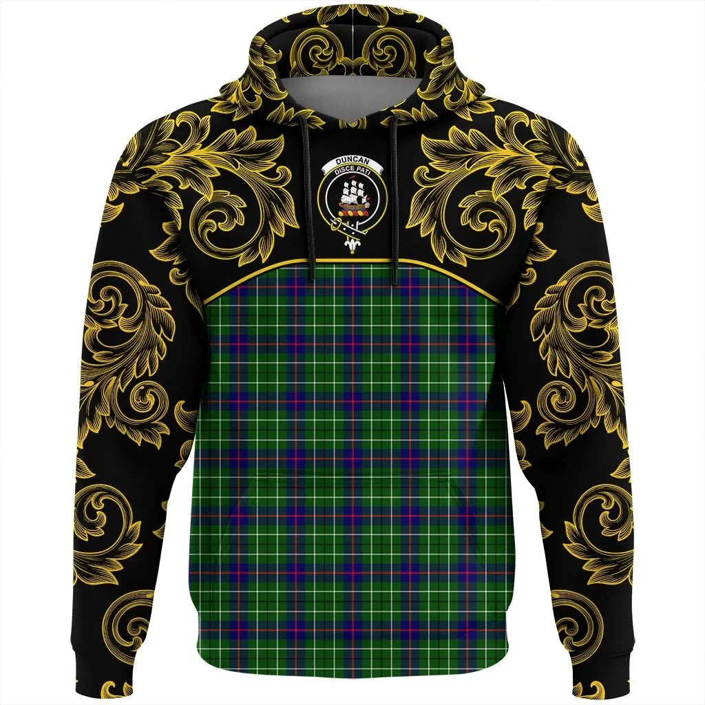 Printivon Duncan Modern Tartan Clan Crest Hoodie Empire I