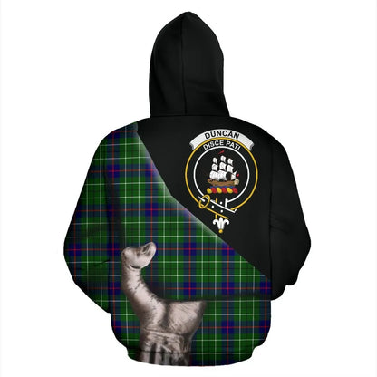 Printivon Duncan Modern Tartan Clan Crest Hoodie Patronage