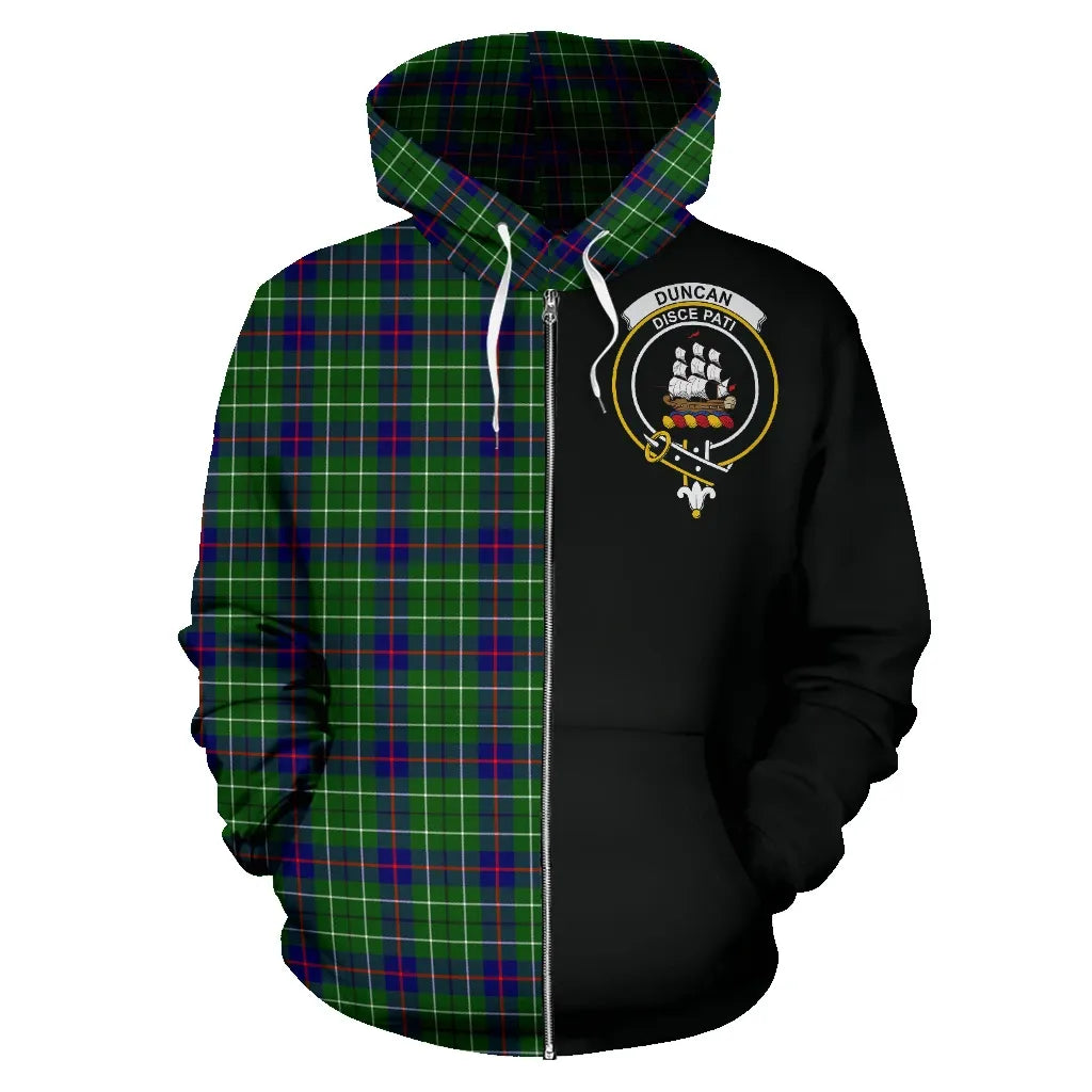 Printivon Duncan Modern Tartan Hoodie Half Of Me