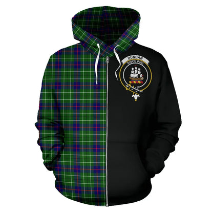 Printivon Duncan Modern Tartan Hoodie Half Of Me