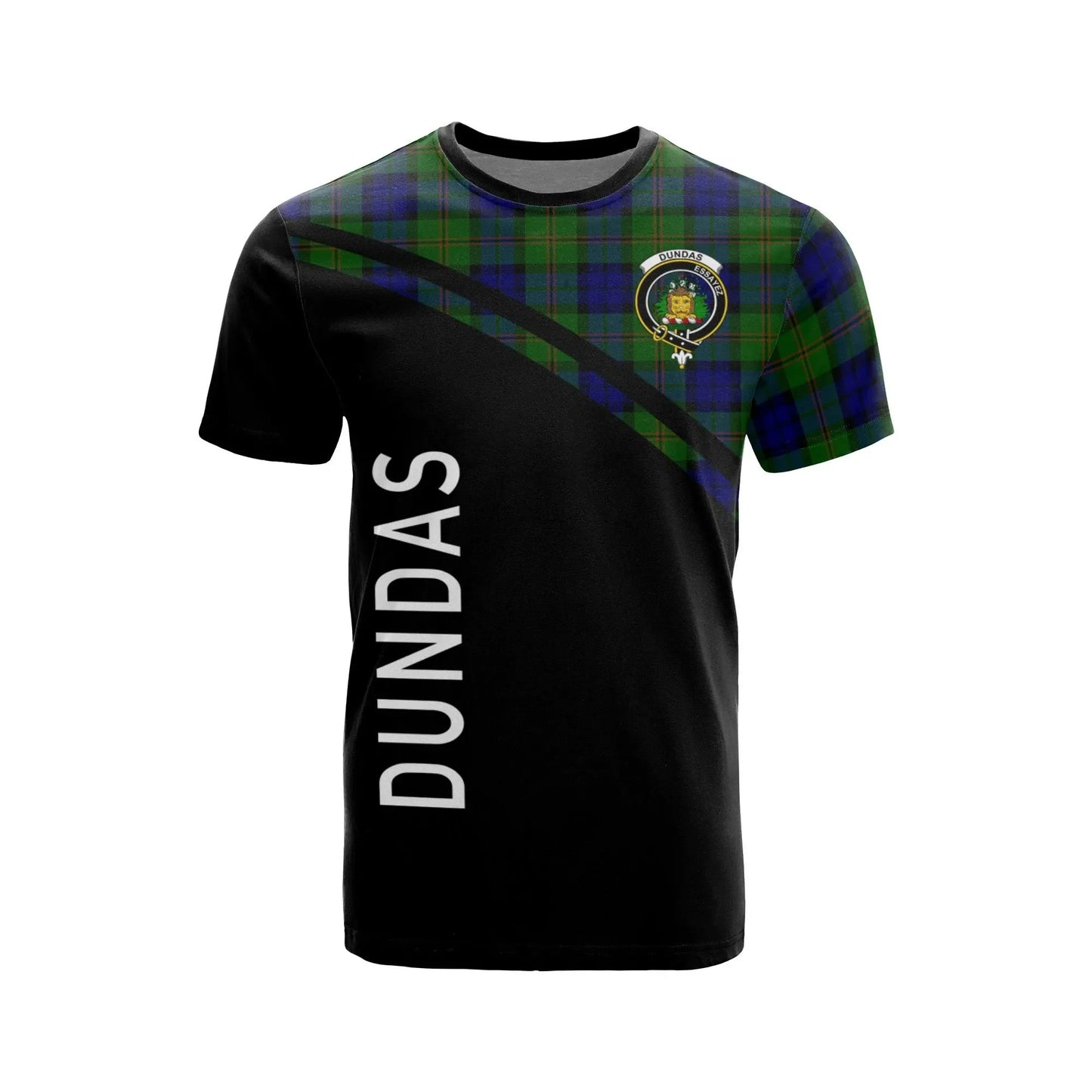 Printivon Dundas Clan Tartan All Over Print Shirt Curve Style