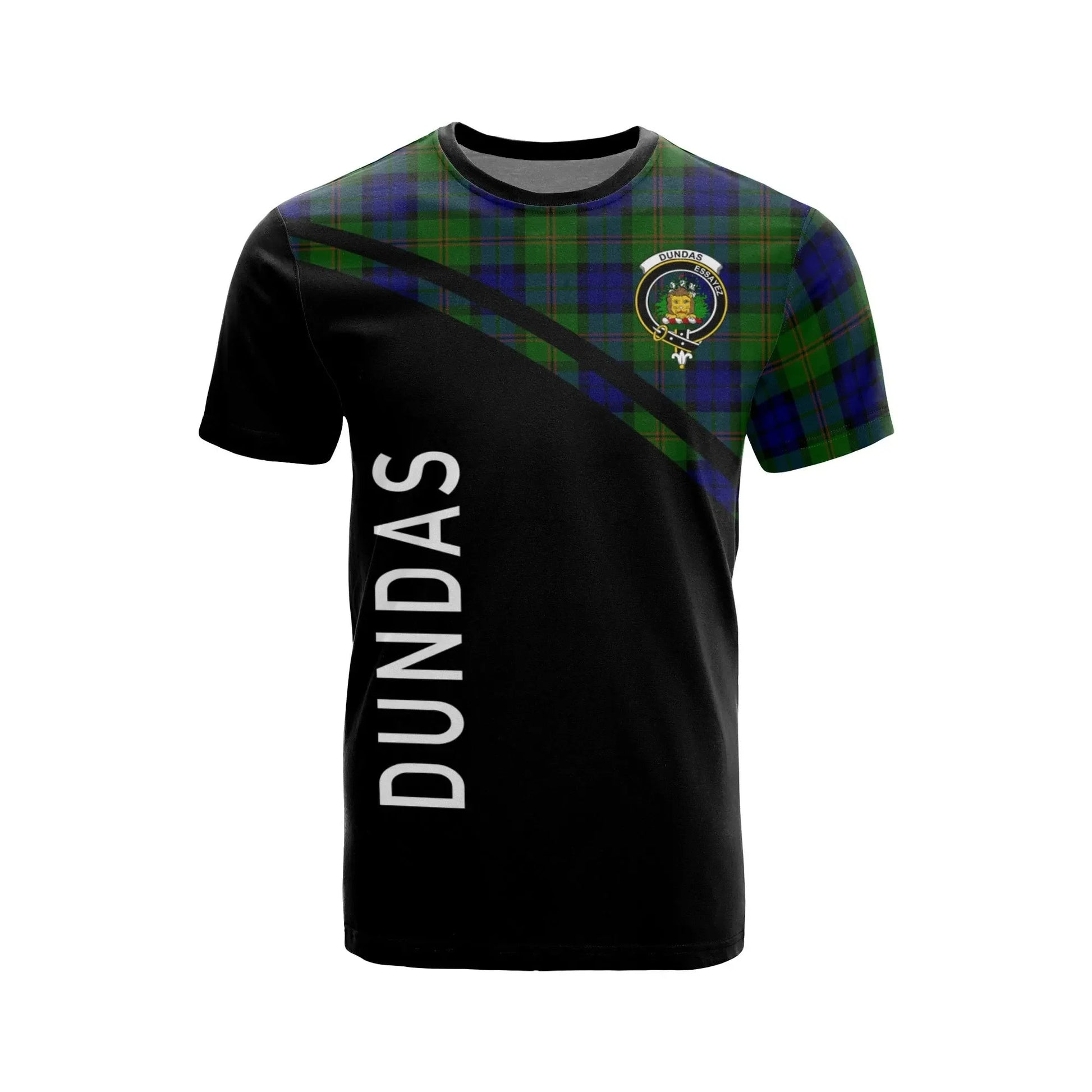 Printivon Dundas Clan Tartan All Over Print Shirt Curve Style