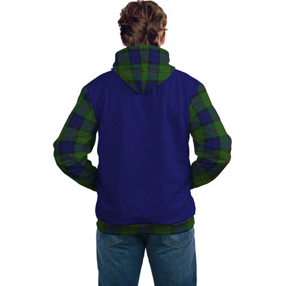 Printivon Dundas Clans Tartan All Over Hoodie Sleeve Color