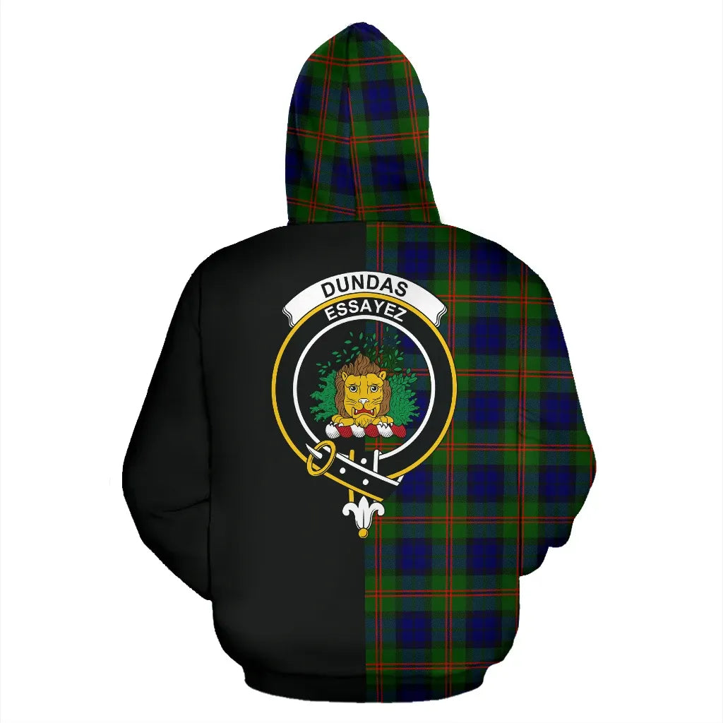 Printivon Dundas Modern 02 Tartan Hoodie Half Of Me