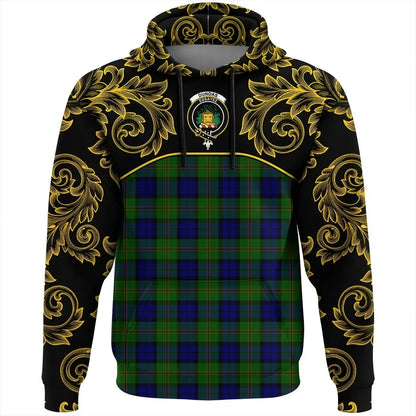 Printivon Dundas Modern Tartan Clan Crest Hoodie Empire I