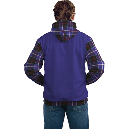 Printivon Dunlop Clans Tartan All Over Hoodie Sleeve Color