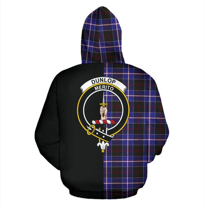 Printivon Dunlop Modern Tartan Hoodie Half Of Me