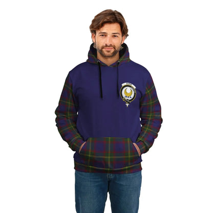 Printivon Durie Clans Tartan All Over Hoodie Sleeve Color