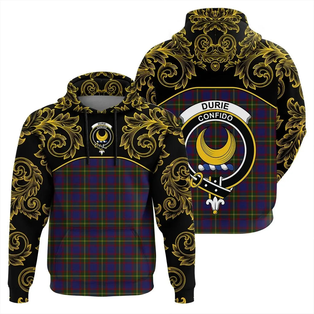 Printivon Durie Tartan Clan Crest Hoodie Empire I