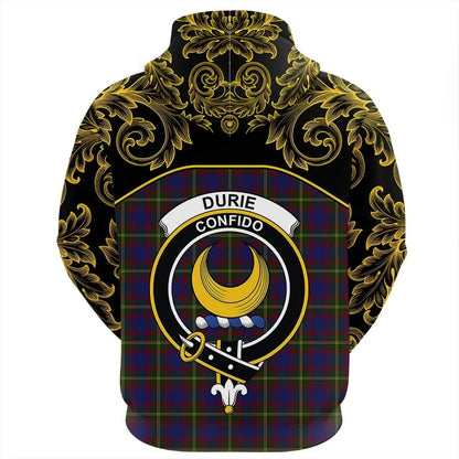 Printivon Durie Tartan Clan Crest Hoodie Empire I