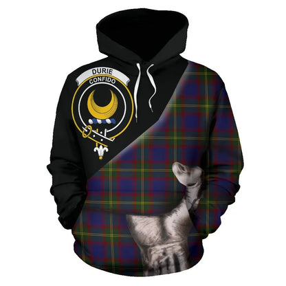 Printivon Durie Tartan Clan Crest Hoodie Patronage