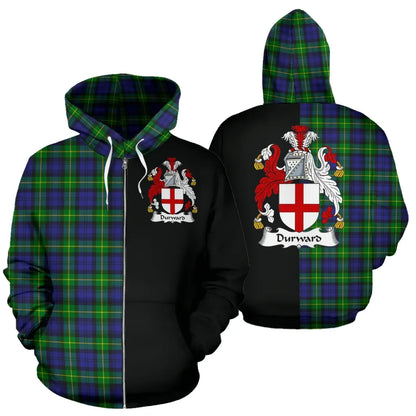 Printivon Durward Tartan Hoodie Half Of Me