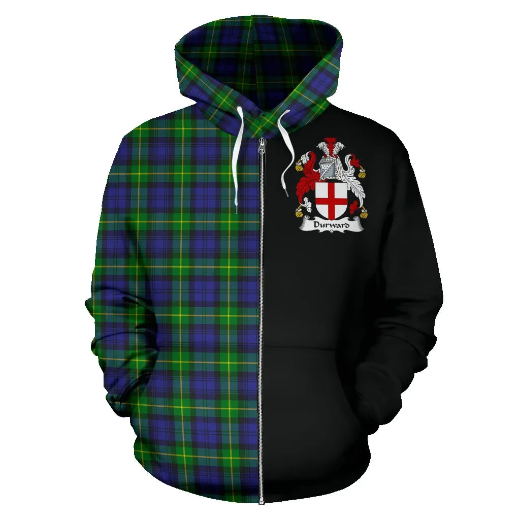 Printivon Durward Tartan Hoodie Half Of Me