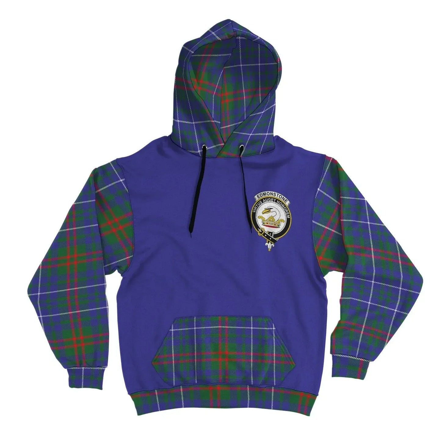Printivon Edmonstone Of Duntreath Clans Tartan All Over Hoodie Sleeve Color
