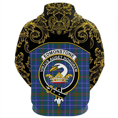 Printivon Edmonstone Tartan Clan Crest Hoodie Empire I