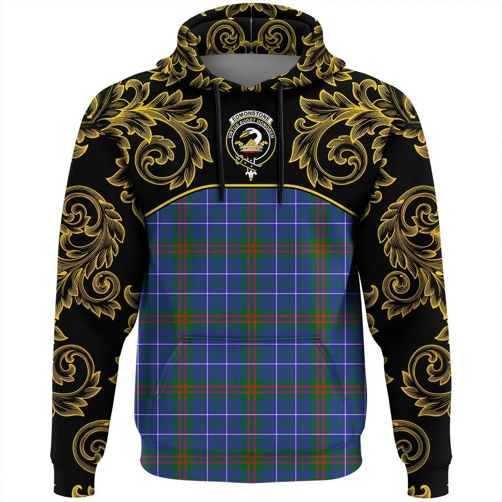 Printivon Edmonstone Tartan Clan Crest Hoodie Empire I