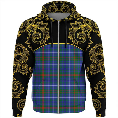 Printivon Edmonstone Tartan Clan Crest Zip Hoodie Empire I