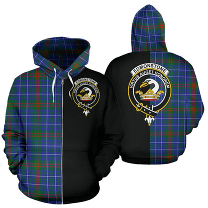 Printivon Edmonstone Tartan Hoodie Half Of Me