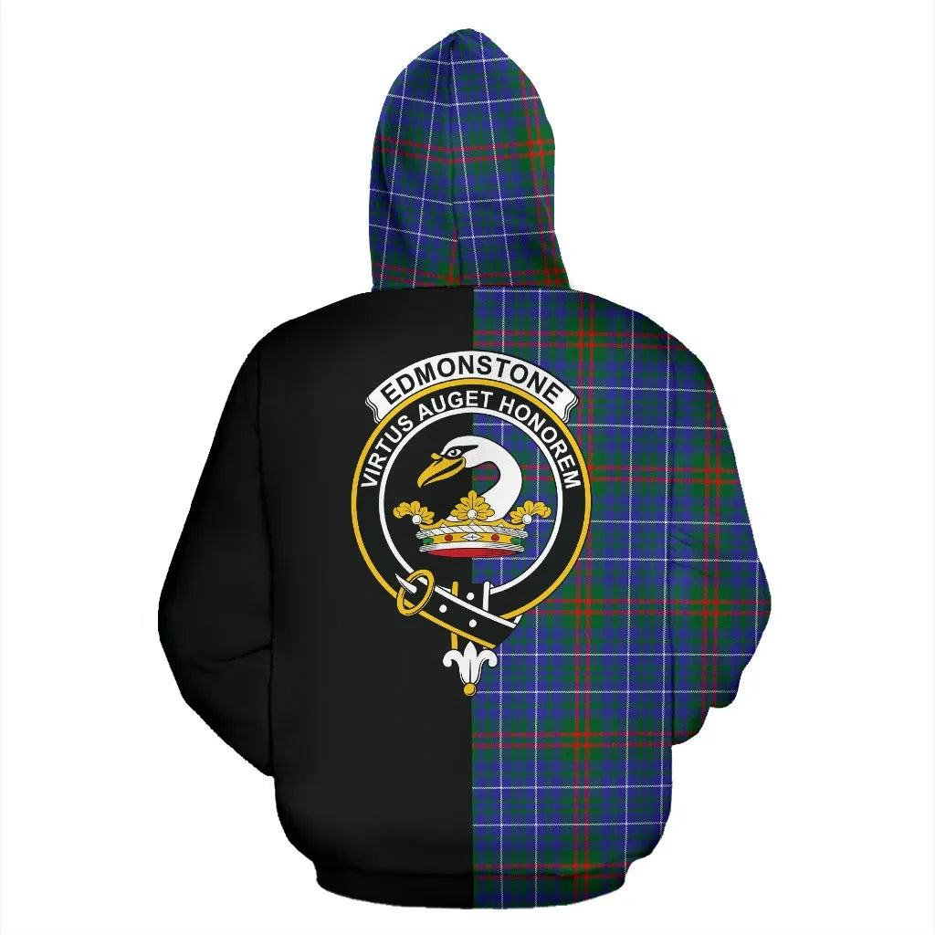 Printivon Edmonstone Tartan Hoodie Half Of Me