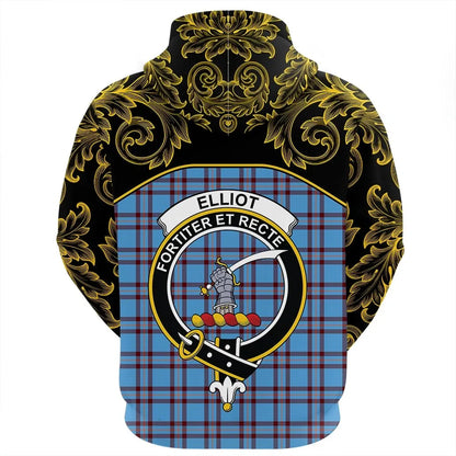 Printivon Elliot Ancient Tartan Clan Crest Hoodie Empire I