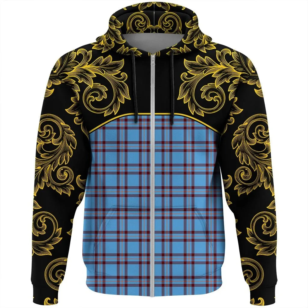 Printivon Elliot Ancient Tartan Clan Crest Zip Hoodie Empire I
