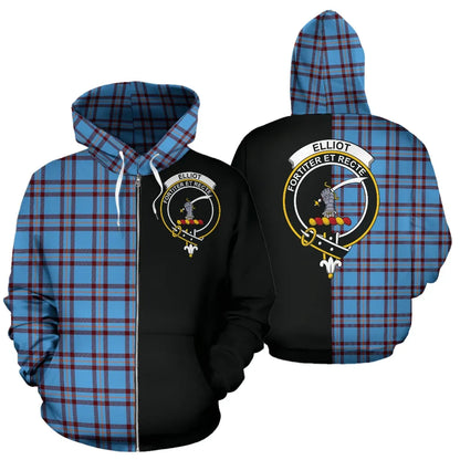 Printivon Elliot Ancient Tartan Hoodie Half Of Me