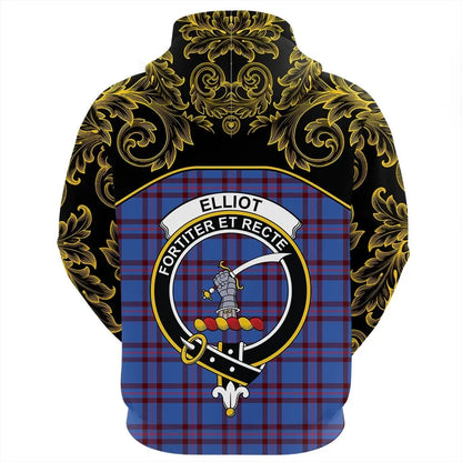Printivon Elliot Modern Tartan Clan Crest Zip Hoodie Empire I