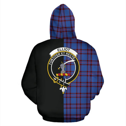 Printivon Elliot Modern Tartan Hoodie Half Of Me