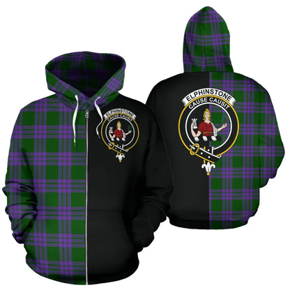 Printivon Elphinstone Tartan Hoodie Half Of Me