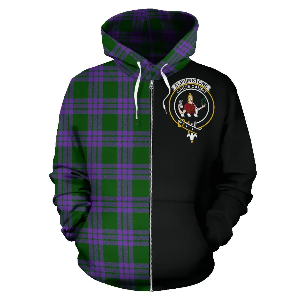 Printivon Elphinstone Tartan Hoodie Half Of Me