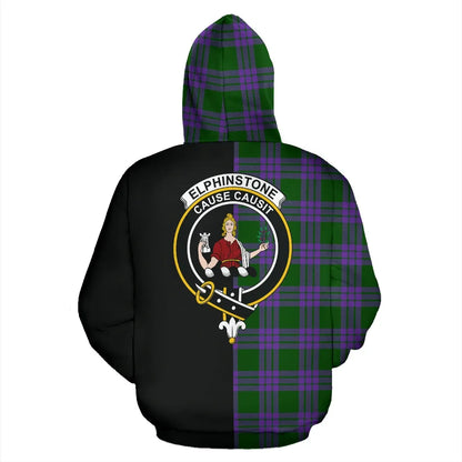 Printivon Elphinstone Tartan Hoodie Half Of Me