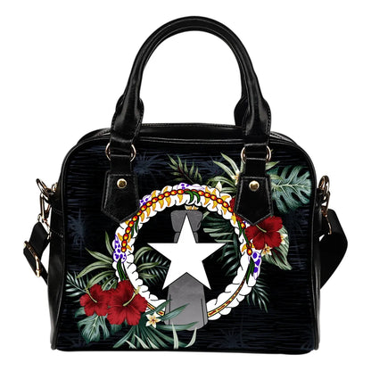 Northern Mariana Islands Hibiscus Shoulder Handbag