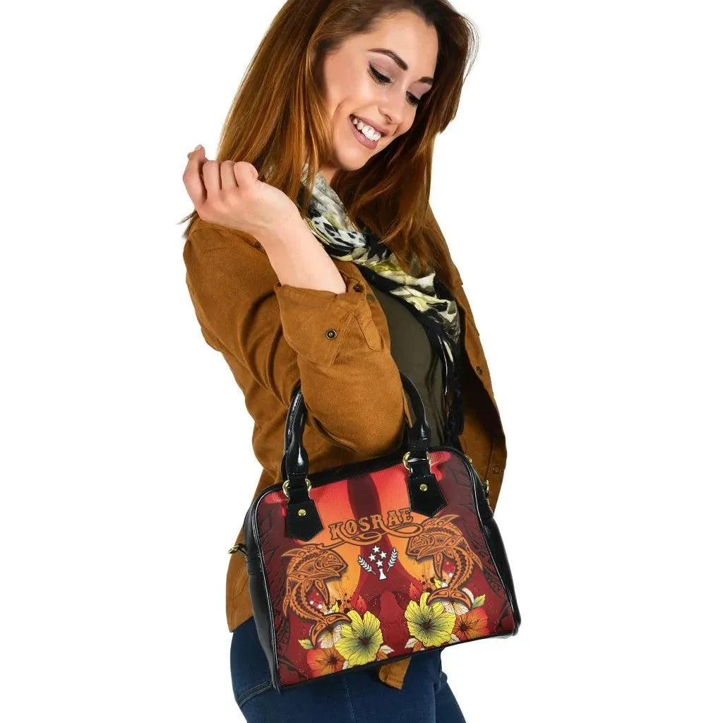 Kosrae Shoulder Handbag Tribal Tuna Fish