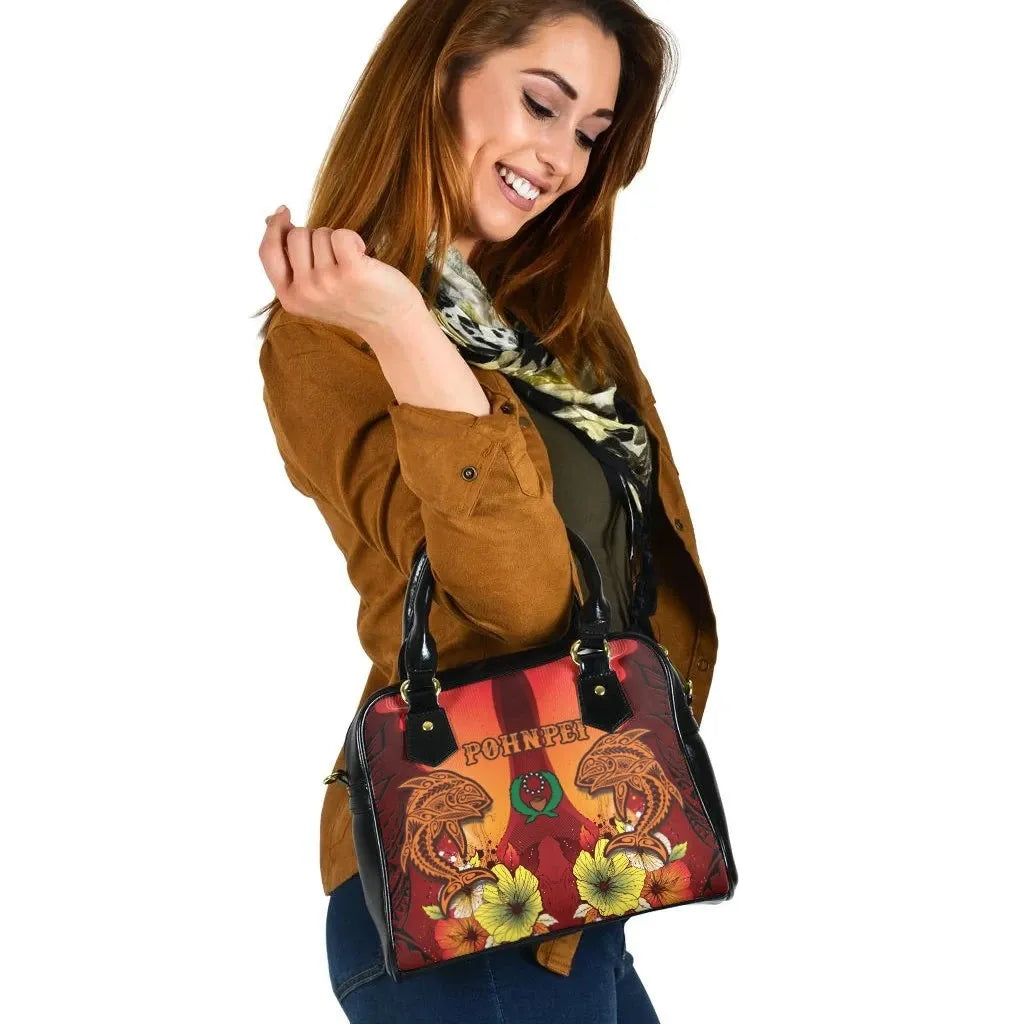 Pohnpei Shoulder Handbag Tribal Tuna Fish