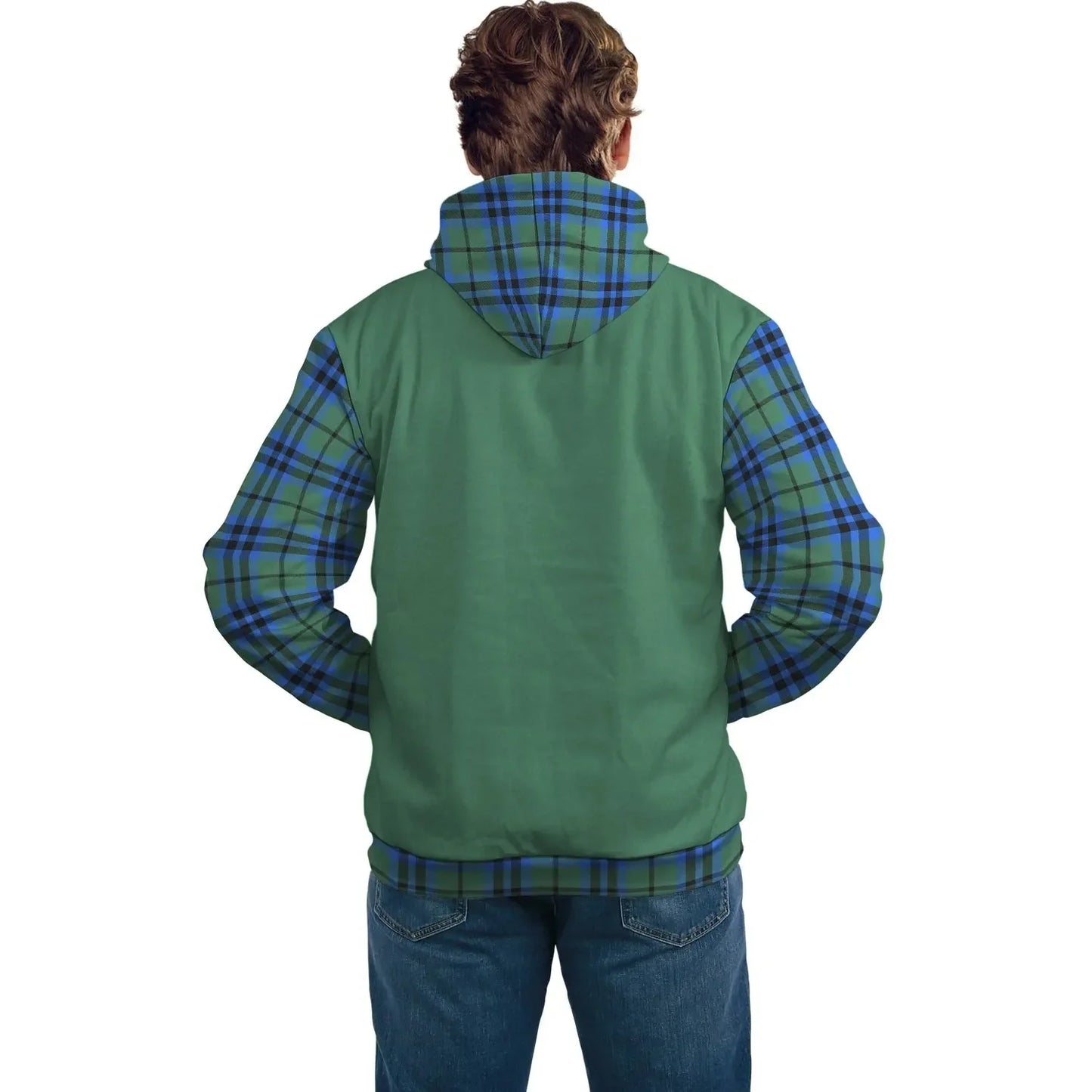 Printivon Falconer Clans Tartan All Over Hoodie Sleeve Color