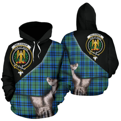 Printivon Falconer Tartan Clan Crest Hoodie Patronage