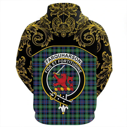 Printivon Farquharson Ancient Tartan Clan Crest Hoodie Empire I