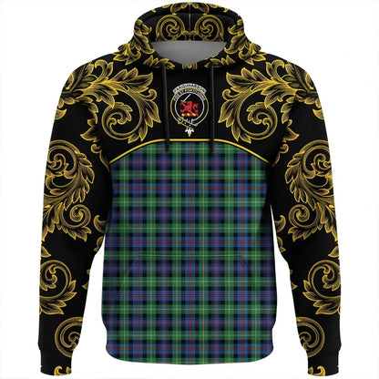Printivon Farquharson Ancient Tartan Clan Crest Hoodie Empire I