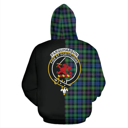 Printivon Farquharson Ancient Tartan Hoodie Half Of Me