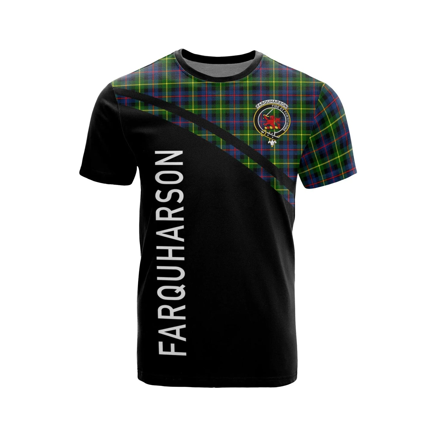 Printivon Farquharson Clan Tartan All Over Print Shirt Curve Style