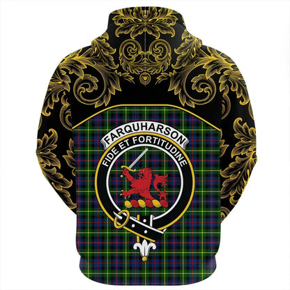 Printivon Farquharson Modern Tartan Clan Crest Zip Hoodie Empire I