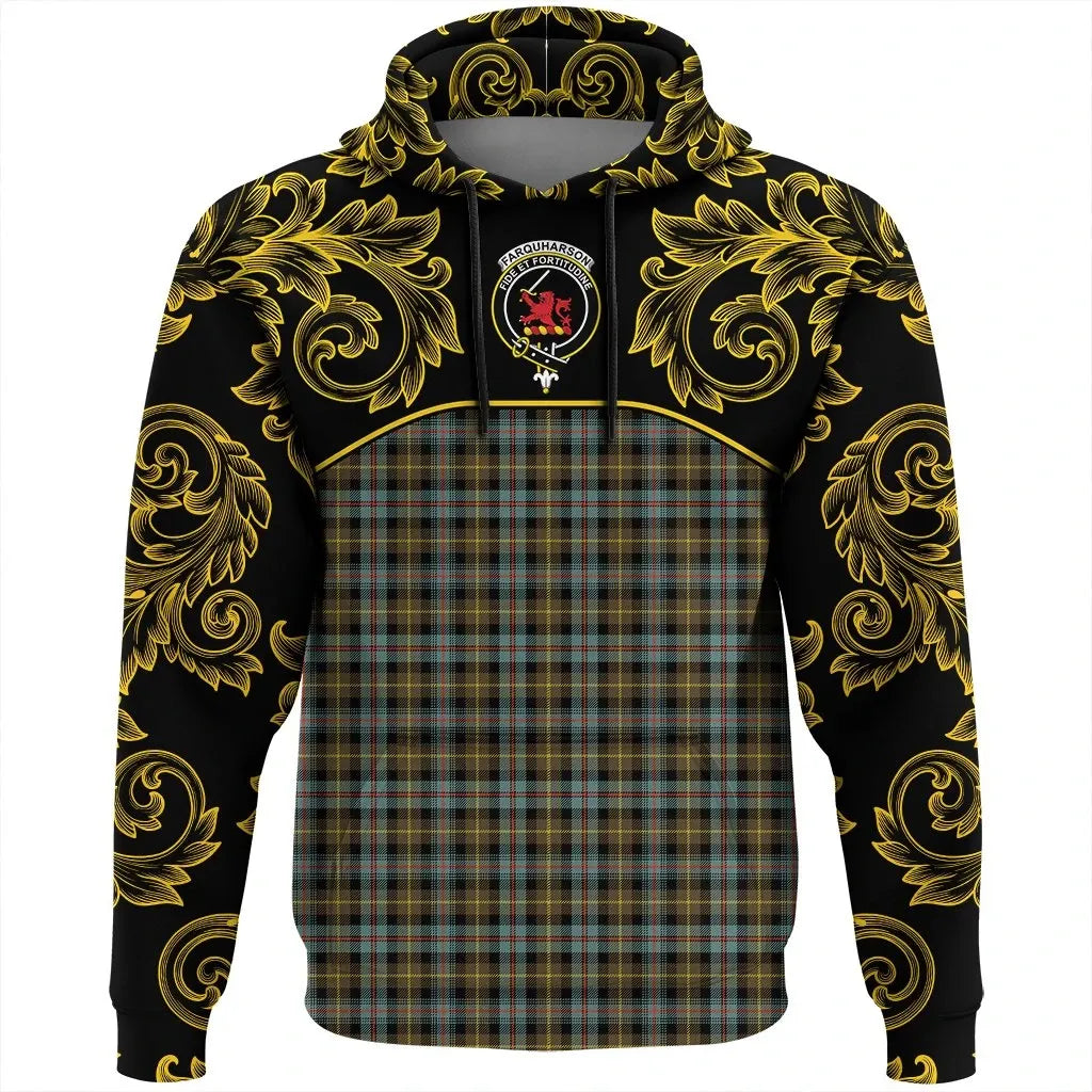 Printivon Farquharson Weathered Tartan Clan Crest Hoodie Empire I