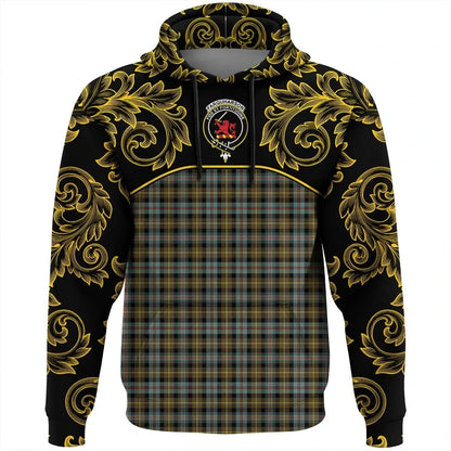 Printivon Farquharson Weathered Tartan Clan Crest Hoodie Empire I