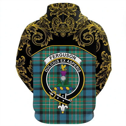 Printivon Ferguson Ancient Tartan Clan Crest Hoodie Empire I