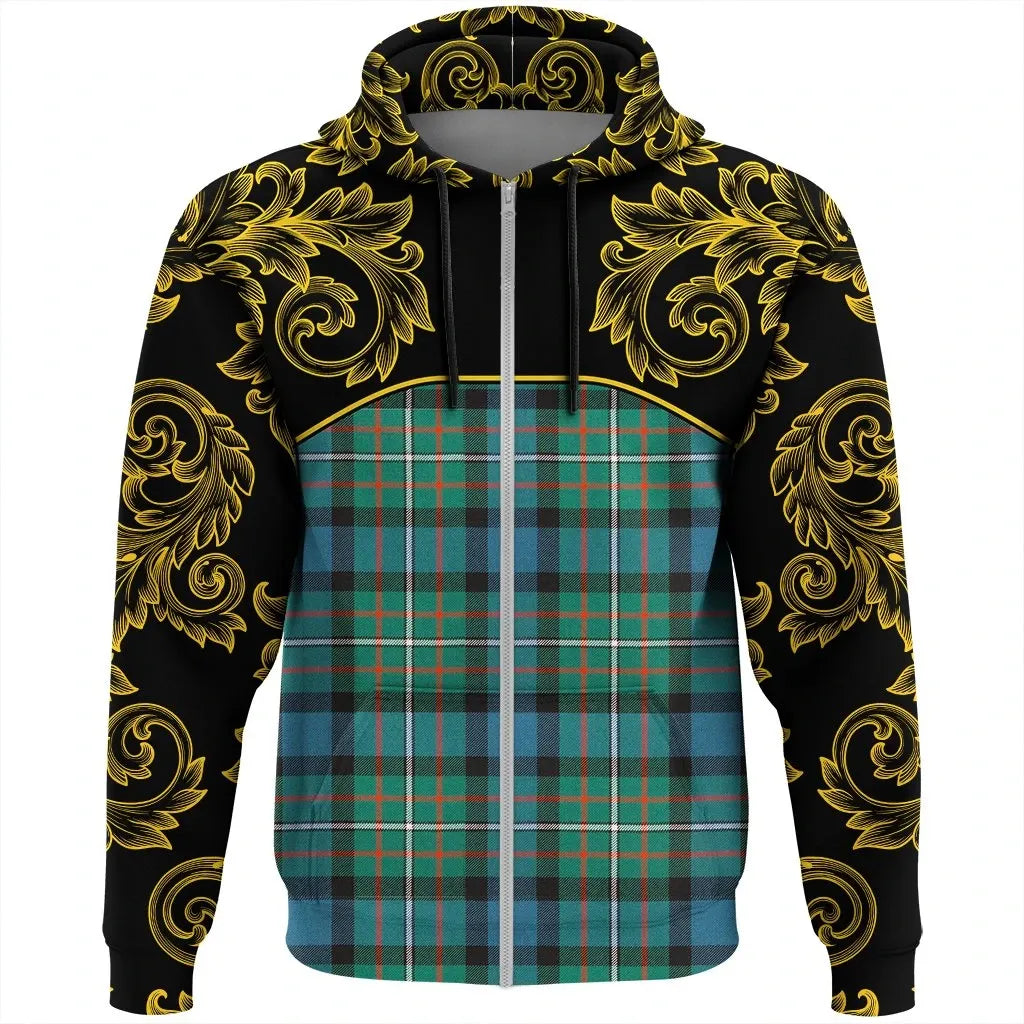 Printivon Ferguson Ancient Tartan Clan Crest Zip Hoodie Empire I
