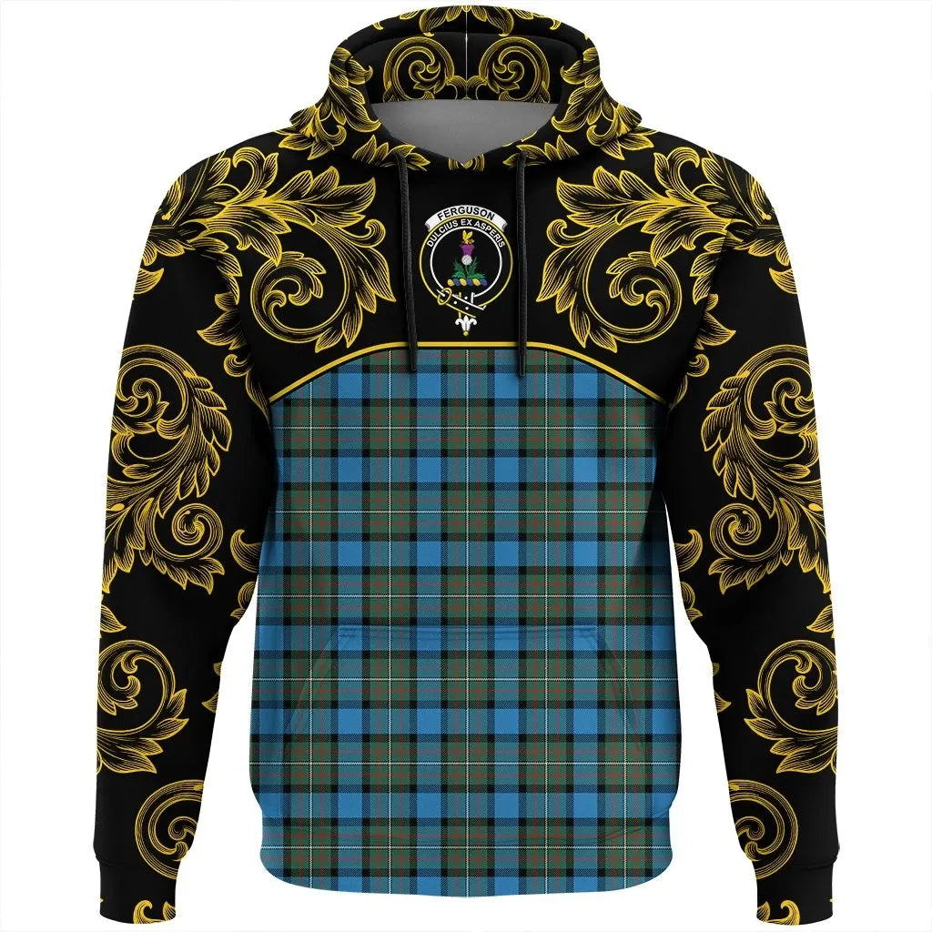 Printivon Fergusson Ancient Tartan Clan Crest Hoodie Empire I