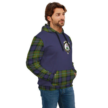Printivon Fergusson Clans Tartan All Over Hoodie Sleeve Color