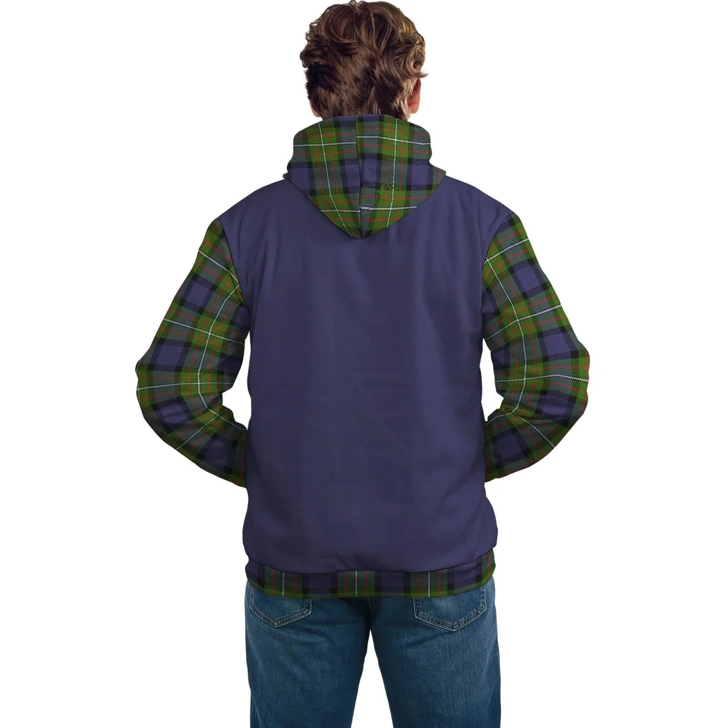 Printivon Fergusson Clans Tartan All Over Hoodie Sleeve Color