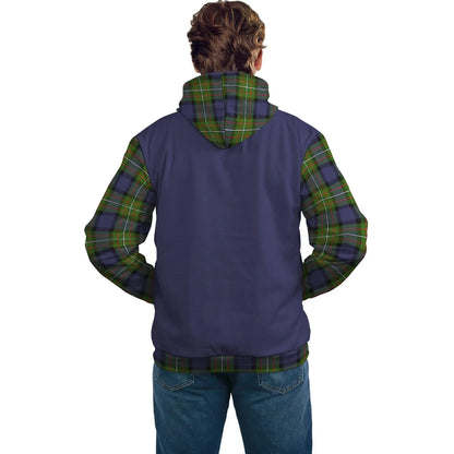 Printivon Fergusson Clans Tartan All Over Hoodie Sleeve Color